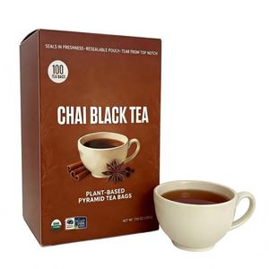 Té Negro Indio Especiado al por Mayor <span class=keywords><strong>con</strong></span> <span class=keywords><strong>Cardamomo</strong></span>, Jengibre y Canela, Mezcla Natural Estimulante de Energía para Suministro a Cafeterías y Restaurantes - Product Image 3