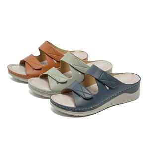 Sandales compensées pour femmes avec logo personnalisé, plateforme de 12 cm, baskets tendance, chaussures d'été confortables - Product Image 1