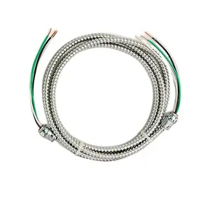 MC/BX/TECK90/AC90/ACWU90 construction cable THHN THWN XHHW-2 600v interlocked metal connector for mc cable