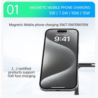 Produits les plus vendus, station de charge de voyage, chargeur 3 en 1, logo personnalisé, chargeur 15W, chargeur sans fil 3 en 1 pour iPhone