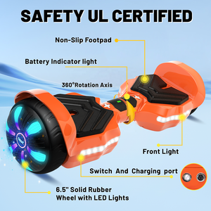<span class=keywords><strong>Hoverboard</strong></span> de 6.5 Pulgadas Más <span class=keywords><strong>Barato</strong></span> para Niños, Diseño Original, Scooter Autoequilibrado para Interiores y Exteriores, Ruedas Flotantes, Envío Directo desde EE. UU. - Product Image 2