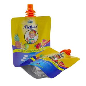 Pochette à bec réutilisable personnalisée sac à boisson de jus à position debout avec bec pour emballage alimentaire de compote de fruits liquide - Product Image 2
