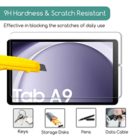 Protection d'écran en verre trempé 9H 0,3 mm 2,5D pour tablette Samsung Tab A9/A10/A11 8,7 pouces, film en verre personnalisé