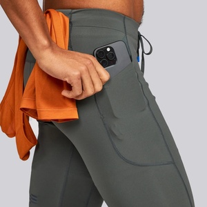 Short de course athlétique pour homme, 2-en-1, à compression longue 7 pouces, avec effet froncé aux fesses, motif camouflage, pour fitness et entraînement sportif - Product Image 2