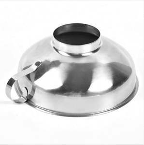 Funil de Aço Inoxidável Reforçado com Boca Larga para Cozinha, Funil de Diâmetro Amplo para Geleia e Drenagem de Grãos - Product Image 4