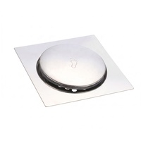 Siphon de sol escamotable en acier inoxydable avec pédale, anti-odeur et anti-insectes, pour douche carrée, salle de bain et hôtel (vente en gros)