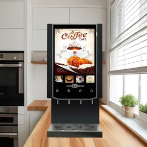 Torréfacteurs commerciaux intelligents pour expresso entièrement automatiques 4 saveurs chaudes Distributeur automatique de café instantané