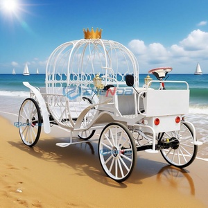Beautiful and Romantic Pumpkin Carriage Electric Special Vehicle Wedding Sightseeing Carriage - Product Image 4