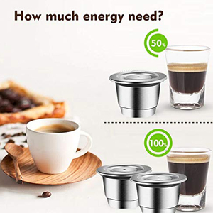 Viên nang cà phê có thể bơm lại cốc bằng thép không gỉ vỏ cà phê tái sử dụng tương thích với máy Nespresso dòng gốc - Product Image 5