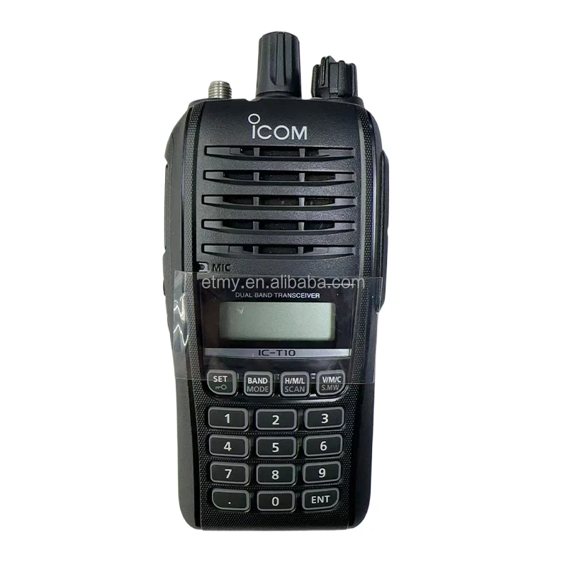 ICOM IC-T10 Dual Band VHF UHF Walkie Talkie - IP67 Waterproof