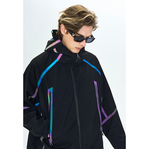 Áo khoác parka nam thiết kế mới <span class=keywords><strong>2025</strong></span>, chất liệu <span class=keywords><strong>polyester</strong></span> chống thấm, thêu nổi, thích hợp cho đi bộ đường dài, du lịch ngoài trời, leo núi - dành cho mùa xuân - Product Image 4