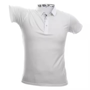 Polos de marca para hombre, Camiseta deportiva con cuello de solapa de manga corta de algodón con estampado personalizado - Product Image 5