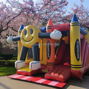 パーティーレンタルインフレータブルバウンスハウス新デザインクレヨン弾む城商業Hupfburgキッズパーティー - Product Image 1