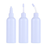 Flacon compte-gouttes en plastique avec embout en silicone souple pour le nettoyage des oreilles des animaux de compagnie