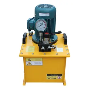 Double acting hydraulic electric oil pump with electric motor