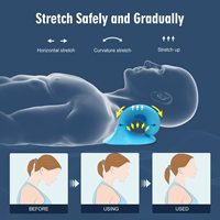 Relaxation du cou en forme de c 2025, dispositif de traction cervicale Oreiller chiropratique ergonomique en nuage de cou Dispositif de traction cervicale