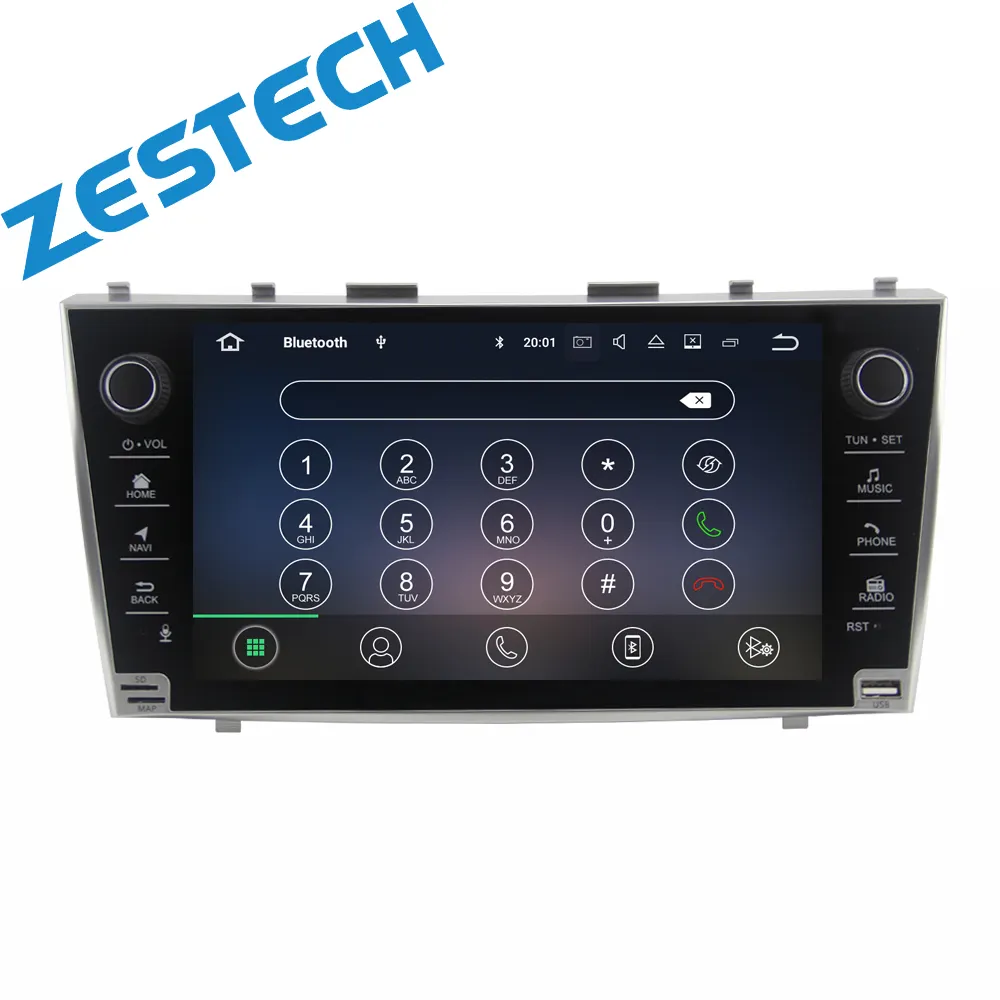 Zestech kit multimídia automotivo, 9 ", mtk8259, android 10, touch screen, dvd player, cd player, para toyota camry, 2007- 2011, usb, tv dvd stereo, sistema