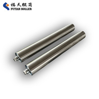 Rouleau en acier inoxydable 304/316 nickelé sur mesure avec roulement à billes et finition miroir pour usage en entrepôt