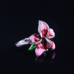 Anello Tono Rosa per Donne, Gioiello Elegante e Creativo Scintillante, Vendita all'Ingrosso - Product Image 4