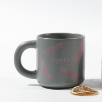 Mug en grès céramique avec couvercle et cuillère - Style classique, sans BPA, compatible micro-ondes et lave-vaisselle, pour lait, café et thé