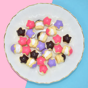 Resina de Pastel de Crema Colorido, Resina de Pan Kawaii, Resina de Alimentos con Reverso Plano para Accesorios de Comida DIY, Cabujón de Comida de Simulación - Product Image 2