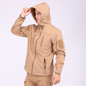 ESDY 6 Farben Soft shell Tactical Men Jacke Warmer Hoodie Wasserdichter Mantel Gewebte Polyester Fleece jacke