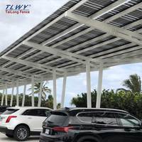 Sistema di Parcheggio Solare OEM in Alluminio Resistente al Vento, Garage Fotovoltaico per Parcheggio Domestico e Generazione di Energia