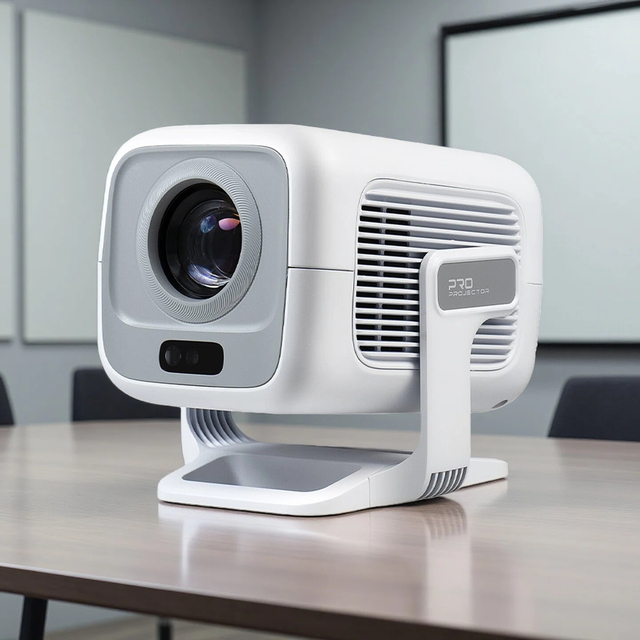 Android 14 Compact 1080P Auto Focus Short Throw Built-in LED LCD Projector 2000 Lumens 8K Support WiFi6 Portable Design Business