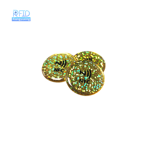 Tùy chỉnh RFID <span class=keywords><strong>NFC</strong></span> sticker chống kim loại ntag213 215 216 Nhãn mini tag 13.56MHz tần số PVC Silicone vật nuôi chất liệu cho điện thoại di động - Product Image 5