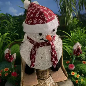 32-inch Snowman trượt tuyết trang trí ngoài trời dịp Lễ-cho Giáng sinh phục sinh ramadan tốt nghiệp Ngày Valentine của mẹ ngày Diwali