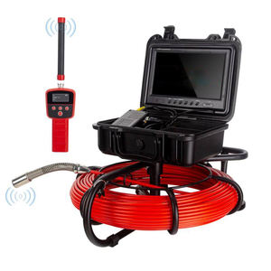 Système de caméra d'<span class=keywords><strong>inspection</strong></span> des égouts 20m-7mm, caméra d'<span class=keywords><strong>inspection</strong></span> des tuyaux endoscopique HD1080P 9 pouces avec marquage de longueur, localisateur émetteur 512HZ - Product Image 1