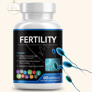 Cápsulas de Fertilidad Masculina Personalizadas, Cápsulas de Fertilidad Naturales y Orgánicas a Base de Hierbas, Maca y Ginseng - Product Image 1
