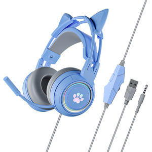 Fone de Ouvido Gamer Soyto G25 ODM com Orelhas de Gato RGB para Meninas e Meninos - Atacado de Fábrica - Product Image 1