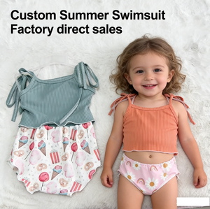 Tenue bohème personnalisée pour bébé fille W59 Cozy Summer |   Imprimé arc-en-ciel Daisy |   Ensemble deux pièces à fermeture par ceinture, softshell, séchage rapide - Product Image 2