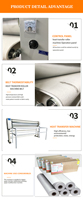 Presse à chaud pour impression textile Audley 160 cm Machine de transfert thermique plate Sublimation Calendrier avec certificat CE