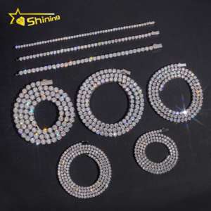 Cadena de Tenis de Acero Inoxidable con Circonitas Cúbicas 5A de 3mm, 4mm, 5mm y 6mm, Estilo Hip Hop, Joyería de Moda - Product Image 2