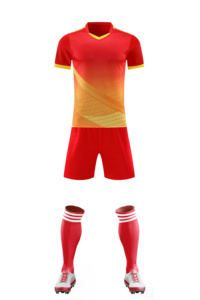 Seragam Wasit Sepak Bola Profesional Pria Lengan Pendek Kerah Tegak Set Jersey Celana Pendek Layanan OEM Kustomisasi 100% Poliester - Product Image 2