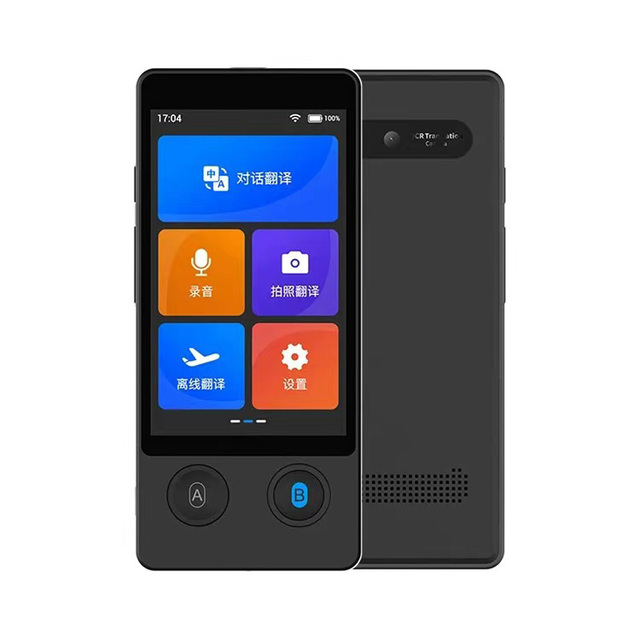 W12 AI Voice Translator Two Way Instant Real Time Speech 3.7inch 144 Language Translate Device for Travel Business