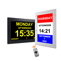 Vente chaude horloge de démence de 8 pouces avec Wifi température humidité calendrier diffusion météo pour les personnes âgées, perte de mémoire horloge pour personnes âgées