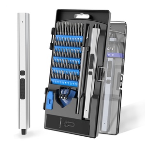 Nouveau <span class=keywords><strong>tournevis</strong></span> électrique de précision domestique 62-en-1, rechargeable 3.7V, couple de 180mm, pour réparation de téléphones portables et lunettes - Product Image 1