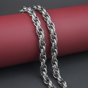 Cadenas de Acero Inoxidable Hechas a Mano para Hombre, Regalos de Alta Calidad con Diseño de Estrella, en Stock, Joyería - Product Image 2