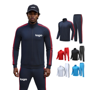 ชุดเสื้อแจ็กเก็ตและกางเกงวอร์มสองชิ้นสำหรับผู้ชายเสื้อกันลมผ้าไนล่อนสะท้อนแสง - Product Image 2