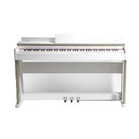 Portable Musical Instrument Keyboard Piano with Exquisite Craftsmanship, 88-Key White Digital Piano