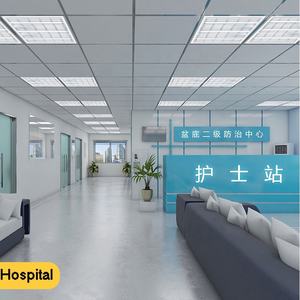 Lumière de plafond <span class=keywords><strong>LED</strong></span> moderne en aluminium 3x40W 6000K Lumière du jour IP44 Garantie 3 ans Grille lumineuse T5/T8 Luminaire de plafond pour hôpital 2x2 pieds - Product Image 6
