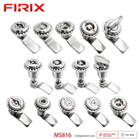 Ferme-porte à compression antivol à clé en acier inoxydable poli FIRIX MS816-30, poignée réglable, conception durable |   Carré de 8 mm