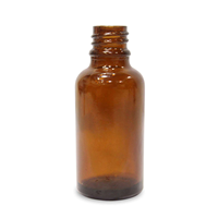 Flacon compte-gouttes en verre ambré 5ml-100ml avec bouchon doré et compte-gouttes blanc pour le stockage de sérum et d'huiles essentielles pour les soins de la peau