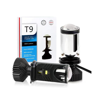 Phares de voiture H4 Mini Projecteur Ultra Lumineux 12V 24V T9 Bi-LED Canbus pour Moto, Camion et Véhicules Tout-Terrain