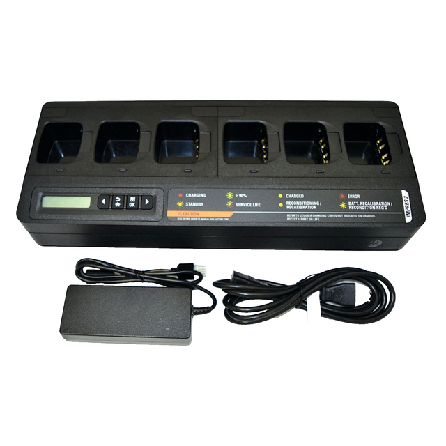 PMPN4283A Multi 6 Way Radio Charger Impres 2 Charging Station for Motorola Radio DP4801e HT1250 HT1550 EX500 PR860 Walkie Talkie