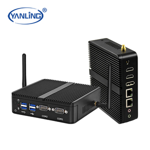 J6412 Mini <span class=keywords><strong>CPU</strong></span> Industrial PC Intel Celeron Quad Core Fanless Linux 4USB para 2HDMI DP Port Types AU US para Terminal de autoservicio - Product Image 3