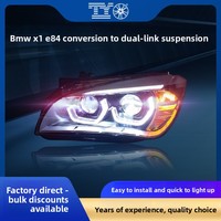 Nouveau kit de mise à niveau de phares de haute qualité pour X1 E84, modèles 2011-2019, avec anneaux Angel-Eye et feux de jour LED 12V, garantie de 6 mois